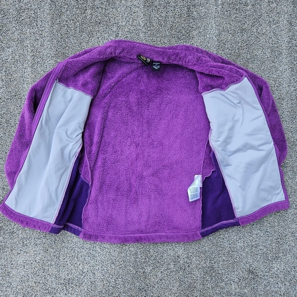 Mountain Hardwear Monkey Fleece Jacket Purple Zip Up Coat Youth Girls Size Large